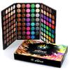 120 Colors Hightlight Eyeshadow Palette Makeup Gift Set, Pure Vie Professional Long Lasting Waterproof Matte Highly Pigments Shiny Shimmers Glitter Makeup Palette Colorful Cosmetic Eye Shadow Pallet view 2