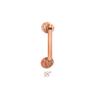 18" Galvanized Pipe ADA Compliant Grab bar Pipe Bathroom handrails - Industrial Pipe Handicap Pull bar/Handle for Commercial, Restaurant restrooms view 3