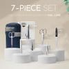 Manicure Set Solingen Made in Germany - 7 Piece Exclusive Finger & Toe Nail Clippers Kit for Women and Men in Real Leather Case, Color Blue view 3