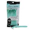 Kai About Face Body Twin Blade Pivoting Disposable Razors; 12 Shavers for Women; Curve-Hugging Pivoting Head with Aloe & Vitamin E Strip, Shaving Razors for Women view 1
