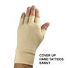 Light Skin Tone Tattoo Cover Up Fingerless Gloves - Hide Hand Tattoos at Work (sold as a pair) (Medium) view 2