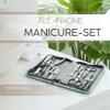 Manicure Set Women and Men 12-Piece Professional Grooming Kit with Premium Tools, Genuine Leather Case, and exclusive Glass Nail File for Hand & Foot Care, German Quality view 2