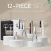 Manicure Set Women and Men  12-Piece Professional Grooming Kit with Premium Tools, Genuine Leather Case, and Exclusive Glass Nail File for Hand & Foot Care, German Quality view 3