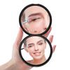 Benbilry Compact Travel Makeup Mirror with 10X Magnification for Purses, 4 Inch Double Sided Portable Folding Small Pocket Mirror Black view 1