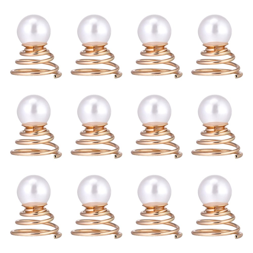 12pcs Spiral Hair Pins Swirl Hair Twists Coils Rhinestone Hair Spiral Jewelry Hair Pin Clip for Wedding Bridal Party Birthday
