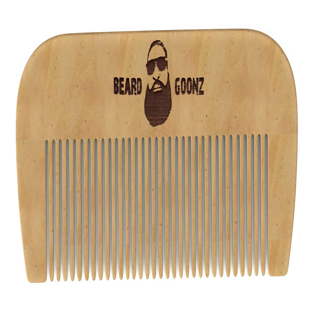 Artisan Peach Wood Beard & Mustache Comb