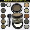 Finally Hair Dark Brown Hair Fibers & Concealer - Hairline Creator, Brow Enhancer, Beard Filler with Shadow Powder view 1