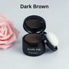 Finally Hair Dark Brown Hair Fibers & Concealer - Hairline Creator, Brow Enhancer, Beard Filler with Shadow Powder view 2