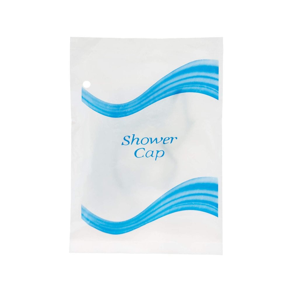 2000 Pack - Wholesale 18 1 & 2 Inch Shower Cap in Polybag - Bulk Case Toiletries