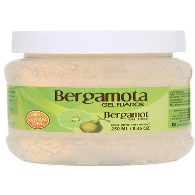 Bergamota Gel Fijador, Bergamot Gel Fixer, Stayling Hair Gel, 250 ml / 8.45 oz. Natural Gel, Lenico.