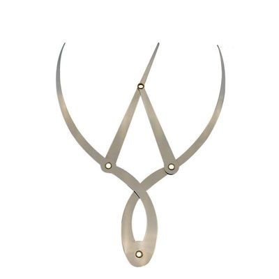 KAMILLEE Golden Mean Calipers Golden Ratio Calipers Stainless Steel Eyebrow Ruler 1:1.618 Measure Tool for Tattoo Makeup