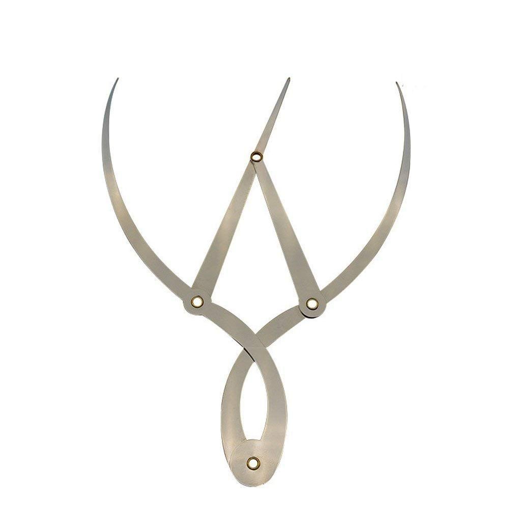 KAMILLEE Golden Mean Calipers Golden Ratio Calipers Stainless Steel Eyebrow Ruler 1:1.618 Measure Tool for Tattoo Makeup