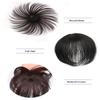 LXUE Real Human Hair Toppers for Women with Bald Spot, Clip in Top Hairpieces Toupee for Women, 6" Natural Black view 3