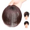 LXUE Real Human Hair Toppers for Women with Bald Spot, Clip in Top Hairpieces Toupee for Women, 8" Dark Brown view 1