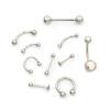 23Pcs Body Piercing Kit for All Piercings with Tools and 12G 14G 16G Piercing Jewelry for Nose Septum Belly Button Lip labret Tongue Ear Cartilage Eyebrow and More with 14G 15G 16G Piercing Needles view 3