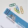 Coloured Metallic Lion of The Age Hair Clips No. 4 - mm. 32 Leonecolor Hanging Boxes Pack of 50 - Made in Italy view 2