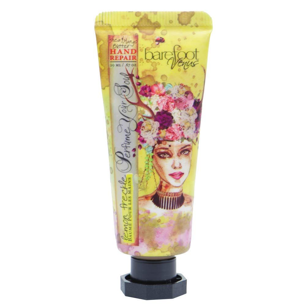 Barefoot Venus Shea and Mango Butter Mini Hand Repair - 20 Milliliters (Lemon Freckle)