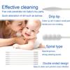 Baby Cotton Swabs, Paper Sticks Cotton Buds for Baby Ear Nose Clean-200Pcs(Spiral and Pointed) view 3