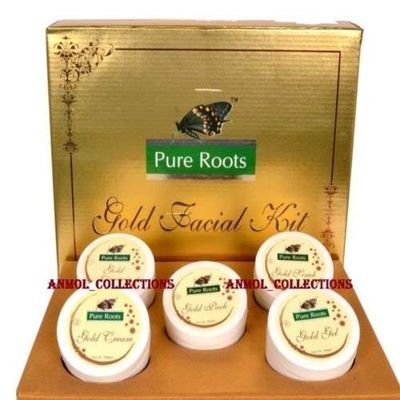 CYOIDAI finaldeals Pure Roots Herbal Gold Facial kit 100 Gram Facial Skin Care Beauty Kit Set Skin Care
