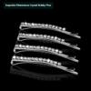 24 Pcs Rhinestone Hair Accessories: Sparkly Crystal Bobby Pins, Shiny Hair Clips for Women and Girls (Silver) view 3
