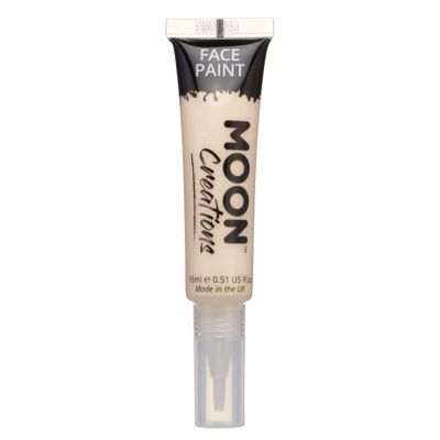 Face & Body Paint with Brush Applicator by Moon Creations - 0.50fl oz - Pale Skin