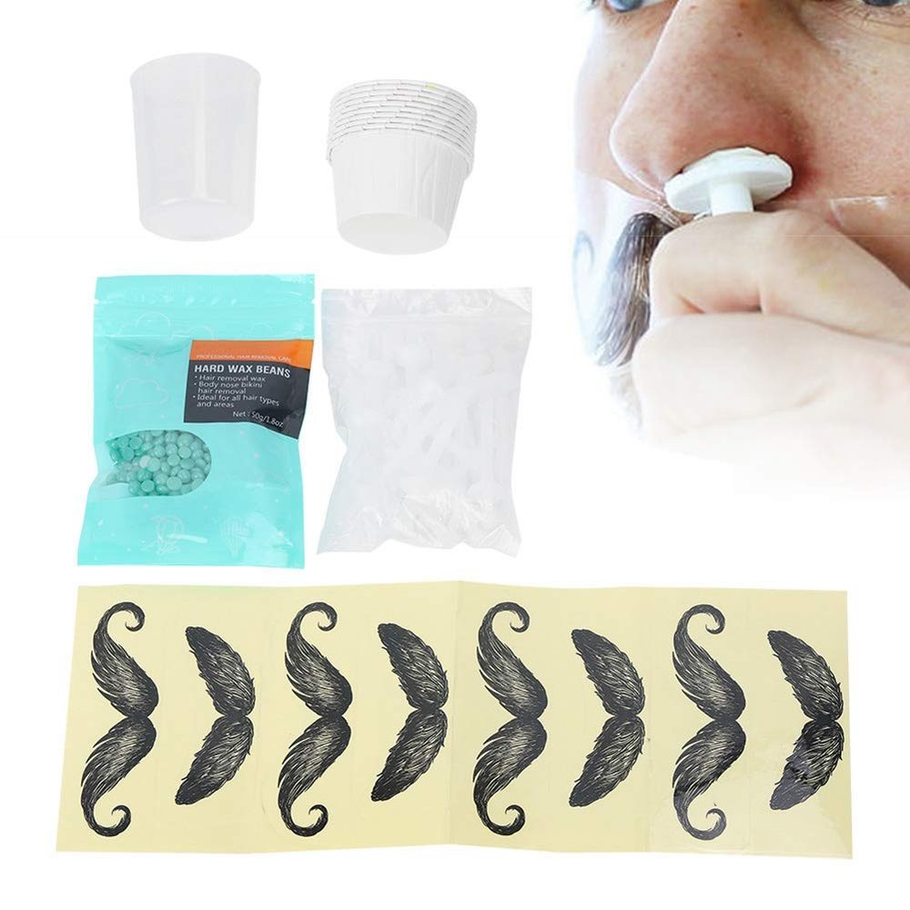 Nose Hair Removal Kit, for Men and Women, Nose Hair Removal Wax Nasal Eyebrow Hairs Men Women Painless Effective Quick Tools Home Use