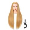 Hairlink 26-28'' Mannequin Head Synthetic Fiber Hair Styling Training Head Dolls for Cosmetology Manikin Maniquins Practice Head with Stand (6611W2720) view 1