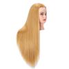 Hairlink 26-28'' Mannequin Head Synthetic Fiber Hair Styling Training Head Dolls for Cosmetology Manikin Maniquins Practice Head with Stand (6611W2720) view 2