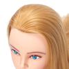 Hairlink 26-28'' Mannequin Head Synthetic Fiber Hair Styling Training Head Dolls for Cosmetology Manikin Maniquins Practice Head with Stand (6611W2720) view 4