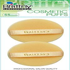 Brittny Cosmetic Cotton Puff Round 2-piece (Pack of 1)