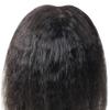 100% Real Human Hair Topper Hair Piece for Women with Hair Loss, Clip in 3" x 5" Silk Base Yaki Kinky Curly Hair Toppers, 10" Dark Brown view 3