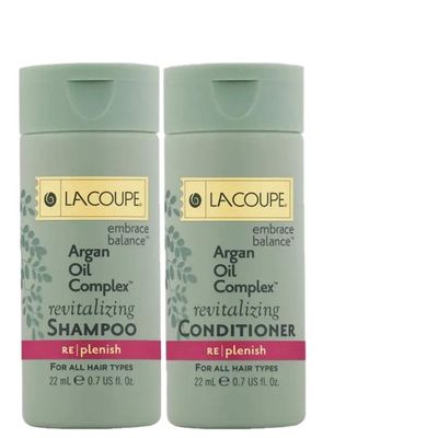 Lacoupe Shampoo and Conditioner - Set of 18 0.75Oz each - 9 Each Shampoo and 9 Each Conditioner Total 13.5 Oz