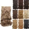 RemeeHi Curly Hair Extensions One Piece 5 Clips in One Piece Fashion for Women Beauty Gift 120g 25cm 26 Inch Per Pack 20# Sunkissed Blonde view 2