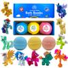 Bath Bombs for Girls Surprise - 3 Natural Handmade Bath Bombs for Kids with Pony Toys Inside - Cool Surprises for Girls, Boys, Teens - Handmade in USA view 1