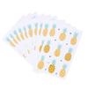 10PCS Eco-Friendly Waterproof Colored Drawing Stickers Lovely Cartoon Pineapple Body Stickers view 1