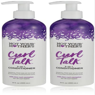 Not Your Mothers Curl Talk Conditioner 3-In-1 12 Ounce Pump (355ml) (2 Pack)