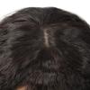 100% Real Human Hair Topper Hair Piece for Women with Hair Loss, Clip in 3" x 5" Silk Base Yaki Kinky Curly Hair Toppers, 10" Natural Black view 4