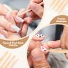 4.5 Inch Orange Wood Sticks for Nails, AHIER 100PCS Wooden Cuticle Pusher Sticks Double Head Functional Manicure Tools view 4