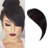 Dsoar Side Bangs Clip in Real Human Hair Bang Natural Clip on Straight Fringe Hair Extensions(Natural Black Color) view 1
