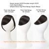 Dsoar Side Bangs Clip in Real Human Hair Bang Natural Clip on Straight Fringe Hair Extensions(Natural Black Color) view 3