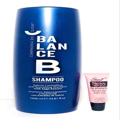 Compagnia Del Colore Balance Shampoo with Safe Extract - Free Starry Lip Plumping Gloss 10ml (1000ml/33.8oz)