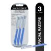About Face Pro-Premium Facial Razors - 3 Beauty Groomers for Hair Removal, Ideal for Shaving, Exfoliating, Dermaplaning and Brow Shaping, Japanese Stainless Steel Gently Removes Facial Hair view 1