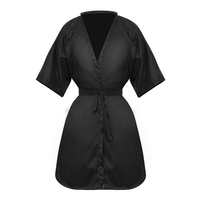 1PC Hair Cutting Salon Cape Hair Salon Nylon Cape Nylon Washing Makepu Comb-Out for cut Styling Makeup (Black)