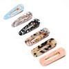 6PCS Women Marble Pattern Acetate Hair Clip Hairpin Bangs Clip Side Clip Leopard Alligator Hair Clips Duckbill Clip (A#) view 1