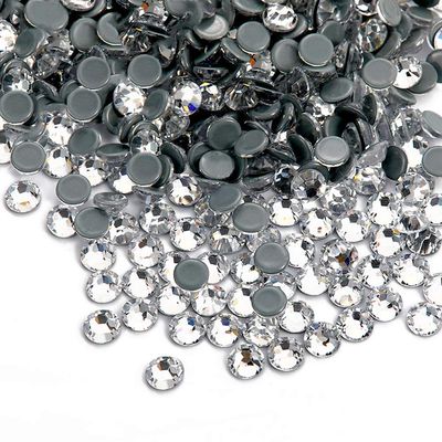 Facerain Hot Fix Rhinestones Crystal Clear White Flatback Hotfix Rhinestone SS3-SS40