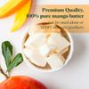 Mango Butter Raw Organic Unrefined Natural Pure Skin & Hair Moisturizer, Cold Pressed, Use with Shea in DIY Whipped Body Butter, Soap Making, Mango Seed Body Lotion, Lip Balm Hand Cream 16oz Block view 4