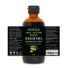 GreenIVe 100% Pure Neem Oil Glass Bottle Naturally Grown - Cold Pressed Virgin Unrefined Hexane Free Hair & Skin Massage & Carrier Oil - Nail Cuticle, Pet, Plant Care 8 fl oz GLASS Bottle view 3