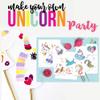 Unicorn Temporary Tattoos for Kids Birthday Party Unicorn Party Supplies Girls Boys Party Favors - 25PCS 2.5" X 2.5" view 3