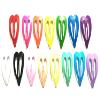 24 Pcs cute Heart Hair Snap Clips Size 45 Mm X 25 Mm Mix Bright & pastel 13 colors view 1