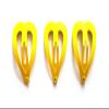 24 Pcs mix pastel Cute small Heart Hair Snap Clip Size 30 mm (pastel yellow) view 1